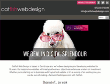 Tablet Screenshot of catfishwebdesign.com